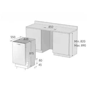 Samsung ugradna sudomašina DW50R4060BB/EO-6