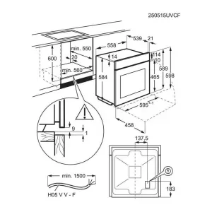 Electrolux ugradna rerna EOF7P86H3-5