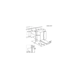 Electrolux ugradna sudomašina E87LB200S-2