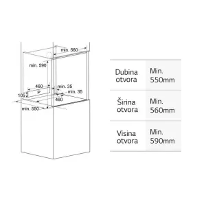 LG ugradna rerna WS5D7210S-5