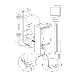 Electrolux ugradni frižider ENA7TE75S-3
