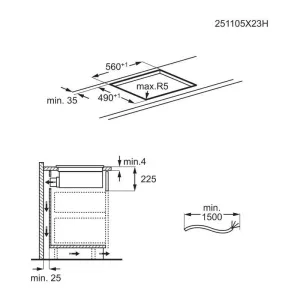 Electrolux ugradna ploča sa aspiratorom ECC63410CB-5