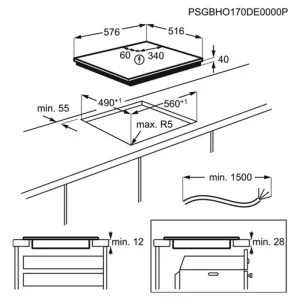 AEG ugradni set OU5AB21CM+HK634021XB-7