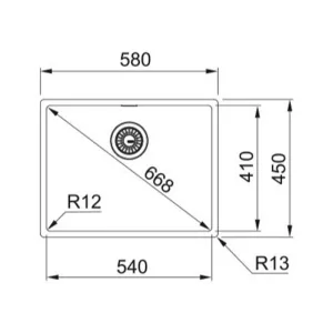 Franke sudopera BXX 210/110-54 127.0371.513-2