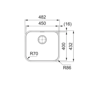 Franke sudopera SRX 110-45 122.0736.151-3