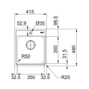 Franke sudopera BCX 610-42 101.0693.290-3