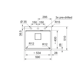 Franke sudopera KNG PRO 610-53 FTL 114.0751.842-3