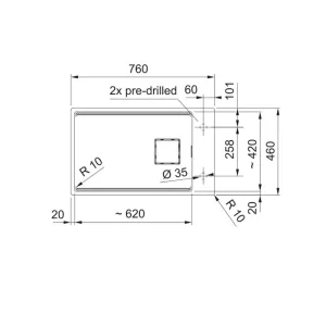 Franke sudopera KNG 110-62 125.0718.491-4