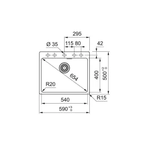 Franke sudopera Maris MRG 610-54 FTL 114.0714.174-3