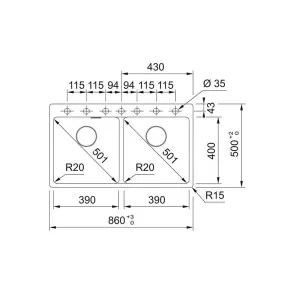 Franke sudopera Maris MRG 620-39-39 FTL 114.0714.188-2