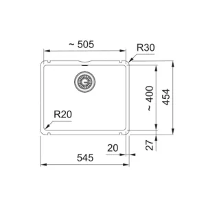 Franke sudopera KubusX KXK 110-51 126.0735.186-2