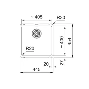 Franke sudopera KubusX KXK 110-41 126.0735.128-3