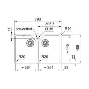 Franke sudopera Belfast BFK 720-36-36 130.0748.974-3
