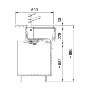 Franke sudopera Belfast BFK 720-36-36 130.0748.974-5
