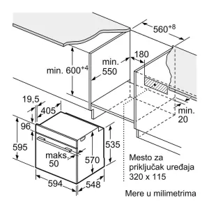 Bosch ugradna rerna HBA572EM3-8