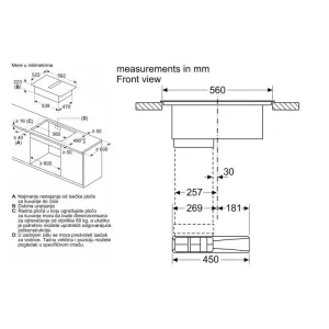 Bosch indukciona ploča sa aspiratorom PVQ61AH26E-7
