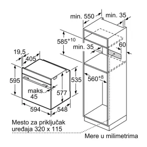 Bosch ugradna rerna HBG7742B1-9