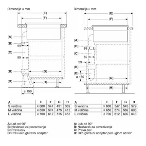 Bosch indukciona ploča sa aspiratorom PVQ81AH26E-12