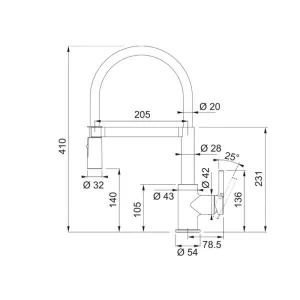 Franke slavina Lina Semi-Pro 115.0725.838-4