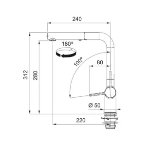 Franke slavina Active L-D 115.0721.464-2