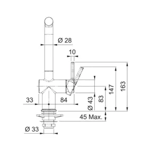 Franke slavina Active L-D 115.0721.464-3