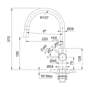 Franke slavina Smart Glenda J-D 115.0747.474-4