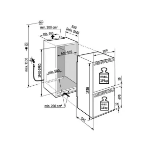 Liebherr ugradni frižider  ICBNci 5663 prime BioFresh NoFrost-5