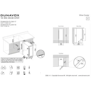 Dunavox ugradna vinska vitrina DAUF-19.58MB-2