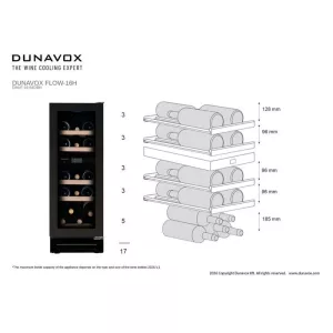 Dunavox ugradna vinska vitrina DAUF-16.64DBH-5