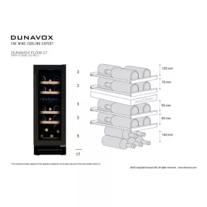 Dunavox ugradna vinska vitrina DAUF-17.58DMB-4