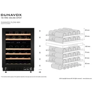 Dunavox ugradna vinska vitrina DAUF-46.145DBH-5