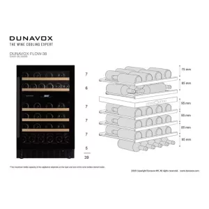 Dunavox ugradna vinska vitrina DAUF-38.100DSS-3