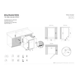 Dunavox vinska vitrina DAUF-46.138MB-4