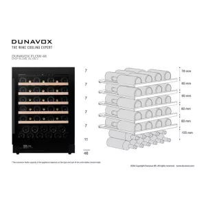 Dunavox vinska vitrina DAUF-46.138C-3