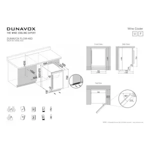 Dunavox ugradna vinska vitrina DAUF-46.145DC-2