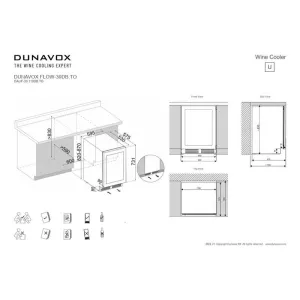 Dunavox ugradna vinska vitrina DAUF-39.119DB.TO-5