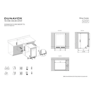 Dunavox ugradna vinska vitrina DAUF-39.119DOP.TO