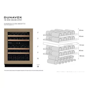 Dunavox ugradna vinska vitrina DAUF-39.119DOP.TO