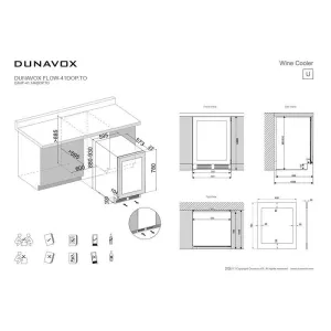 Dunavox ugradna vinska vitrina DAUF-41.146DOP.TO-4