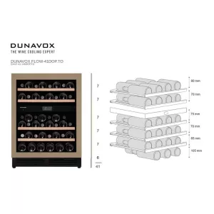 Dunavox ugradna vinska vitrina DAUF-41.146DOP.TO-5