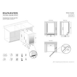 Dunavox ugradna vinska vitrina DAUF-38.100DB.TO-4