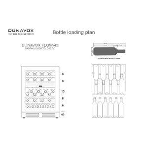 Dunavox ugradna vinska vitrina DAUF-45.125DC.TO-3