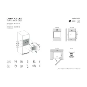 Dunavox ugradna vinska vitrina DVS-19.50MB-4