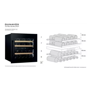 Dunavox ugradna vinska vitrina DVS-25.65DC-3