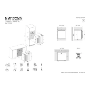 Dunavox ugradna vinska vitrina DVP-32.85DB-4