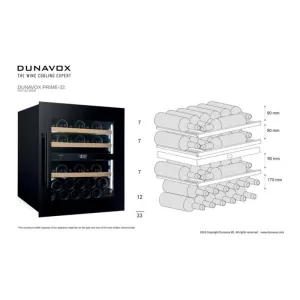 Dunavox ugradna vinska vitrina DVP-32.85DB-5