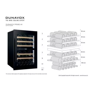 Dunavox ugradna vinska vitrina DVP-44.120DB-5