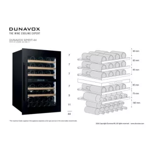 Dunavox ugradna vinska vitrina DVS-44.120DMB-4
