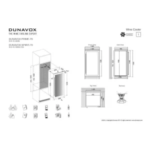 Dunavox ugradna vinska vitrina DVS-70.185DC-3