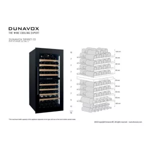Dunavox ugradna vinska vitrina DVS-70.185DC-4
